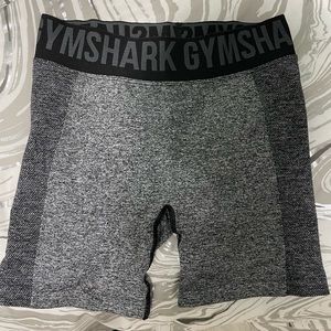 Gymshark flex shorts in black marl/charcoal, size small